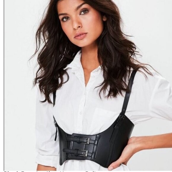 FASHION NOVA Black Suspender Harness Belt Women's Size Small - Picture 11 of 14